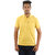 Go-On Yellow Polo Neck Half Sleeve T-Shirt For Men'S