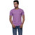 Oneliner Purple Round Neck Half Sleeve T-shirt For Men