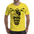 Oneliner Yellow Round Neck Half Sleeve T-shirt For Men