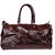 Leather World Premium Brown Genuine Leather Duffle Luggage Bag Weekend Bag