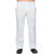 Hangup White Regular Fit Mid Rise Trousers for Men