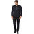 Hangup Single Breasted Solid Mens Suit