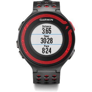 Garmin Forerunner Enabled Fitness Watch With Heart Rate Monitor (Red & Black)