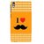 ifasho I love Moustache Back Case Cover for HTC Desire 820