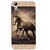 ifasho Brown Horse Back Case Cover for HTC Desire 626