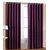 HDecore Purple Plain Window Curtain 2 pc 5ft