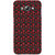 ifasho Animated Pattern small red rose flower with black background Back Case Cover for Samsung Galaxy E7