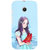 ifasho Girl with sandle in hand Back Case Cover for MOTO E