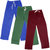 Indistar Women's Stretchable  Premium Cotton Lower/Track Pant(Pack of 3)_Blue::Green::Maroon_Free Size