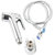 SSS-Health Faucet Continental Complete Set ABS material with 1.5  Meter Stainless Steel Chain