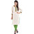 Gurukripa Shopee   Designer White Girls Indian Pure Cotton Kurti -101
