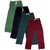 Indistar Women's Stretchable  Premium Cotton Lower/Track Pant(Pack of 4)_Green::Black::Gray::Maroon_Free Size