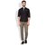 Anand Brown Slim Fit Casual Wear Mens Solid Chinos
