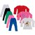 IndiWeaves Girls Cotton Full Sleeves Printed T-Shirt and Cotton Legging (Pack of 8)_White::Black::Pink::Green::Blue::Red::white::Pink_Size: 6-7 Year