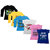 Indistar Girls Cotton Full Sleeves Printed T-Shirt (Pack of 4)_Black::Blue::Yellow::Grey::Pink::Blue_Size: 6-7 Year