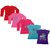 Indistar Girls 3 Cotton Full Sleeves and 2 Half Sleeves Printed T-Shirt (Pack of 5)_Red::Red::Pink::Blue::Purple_Size: 6-7 Year
