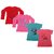 Indistar Girls 2 Cotton Full Sleeves and 2 Half Sleeves Printed T-Shirt (Pack of 4)_Red::Pink::Blue::Pink_Size: 6-7 Year