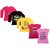 Indistar Girls 3 Cotton Full Sleeves and 2 Half Sleeves Printed T-Shirt (Pack of 5)_Red::Yellow::Black::Pink::Pink_Size: 6-7 Year