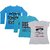 Indistar Girls 2 Cotton Full Sleeves and 1 Half Sleeves Printed T-Shirt (Pack of 3)_Blue::Blue::White_Size: 6-7 Year