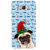 ifasho Dog with red hat Back Case Cover for Samsung Galaxy Grand3