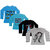 IndiWeaves Girls Cotton Full Sleeves Printed T-Shirt (Pack of 4)_Blue::Blue::Black::White_Size: 6-7 Year