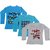 Indistar Girls Cotton 3 Full Sleeves Printed T-Shirt (Pack of 2)_Blue::Blue::Grey_Size: 8-9 Year