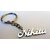 Personalized Keychain with your name handcarved Steel Coated Made in Brass