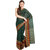 Parchayee Green Cotton Striped Saree With Blouse