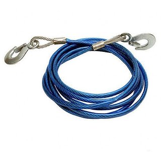 New 4M Heavy Duty Car Steel Tow Towing Cable/Rope With Plastic Coating for Cars