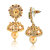 Spargz Floral Gold Plated AD Stone With Pearls Jhumka Earrings For Girls  Women AIER 673