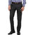 Hangup Black Mid Rise Regular Fit Formal Trouser For Men