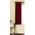 Lushomes Burgundy Dupion Silk Curtain with 6 plastic eyelets (Pack of 1) for Windows