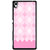 Ayaashii Pink Diamond Pattern Back Case Cover for Sony Xperia Z4 Mini::Sony Xperia Z4 Compact