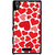 Ayaashii Red Hearts Back Case Cover for Sony Xperia T3