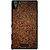 Ayaashii Brown Clored Pattern Back Case Cover for Sony Xperia T3