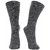 Dukk Grey Solid Cotton Lycra Mid-calf Length Socks