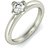 Amogh Jewels 0.10 CT Solitaire Flower Ring