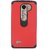 Eagle Cell Rubberized Hybrid Case for LG Tribute 2 LS665/Leon C40/Power L22C - Retail Packaging - Black/Red
