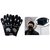 love4ride Combo Full Knighthood Gloves Black Anti Pollution Face Mask 