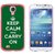 Graphics and More Keep Calm and Carry On Green Snap-On Hard Protective Case for Samsung Galaxy S4 - Non-Retail Packaging