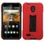 Asmyna Cell Phone Case for ALCATEL 7046T One Touch Conquest - Retail Packaging - Black/Red