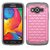 MyBat Asmyna SAMSUNG G386T (Galaxy Avant) FullStar Protector Cover - Retail Packaging - Gray/Pink