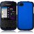 HR Wireless Blackberry Q10 Rubberized Protective Cover - Retail Packaging - Blue
