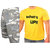 Grahakji Men's Yellow Round Neck T-Shirt (Cargo  Tshirt Combo) (Combo)