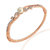 Spargz Pearl Rose Gold Plated Designer Fashion Openable Bangles Bracelets for Girls  Women AISK 164