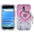 MyBat 3D Diamante Protector Cover for Samsung T989 - Retail Packaging - Pink Heart Chain Premium
