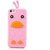 JUJEO Cute Duck Soft Silicone Cover for iPhone 5C - Non-Retail Packaging - Pink