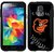 Coveroo Baltimore Orioles Bird Stitch Design Phone Case for Samsung Galaxy S5 - Retail Packaging - Black