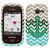 Cell Armor Snap-On Cover for Samsung Gravity Q T289 - Retail Packaging - Green Anchor on Blue/Green Chevron