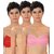 Pack of 3 Cotton Bra With Transparent Straps best for Tshirt or Sports bra